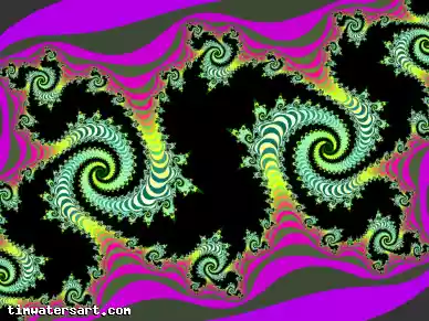 Fractal dragon - Art by Tim Waters