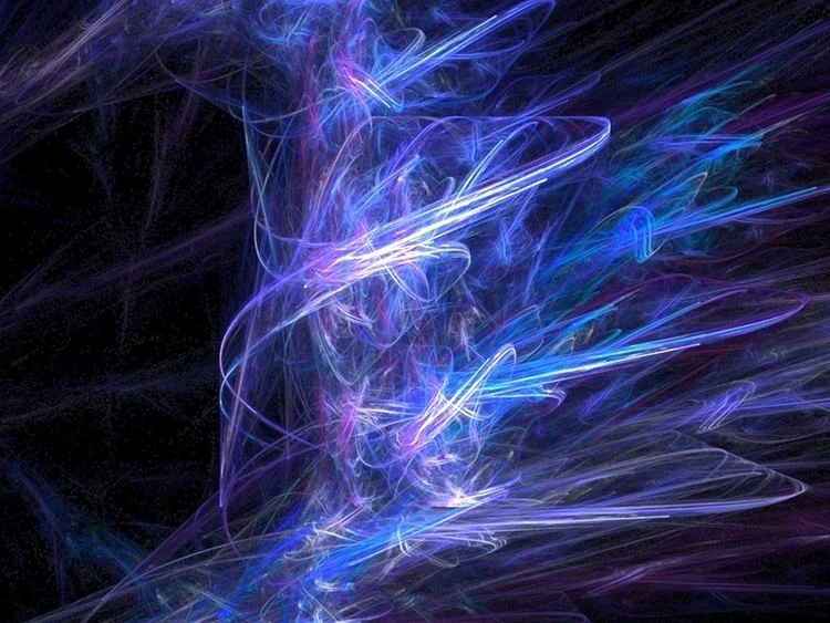 Fractal Flame, a fractal artwork by Scott Draves