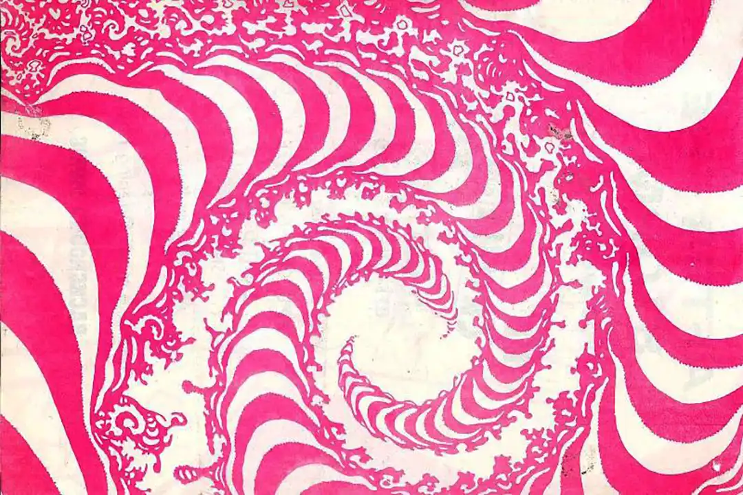 90s fractal rave flyer - After The Storm at the Cricketers Club, Hastings, Sussex. 24 February 2015. Background music