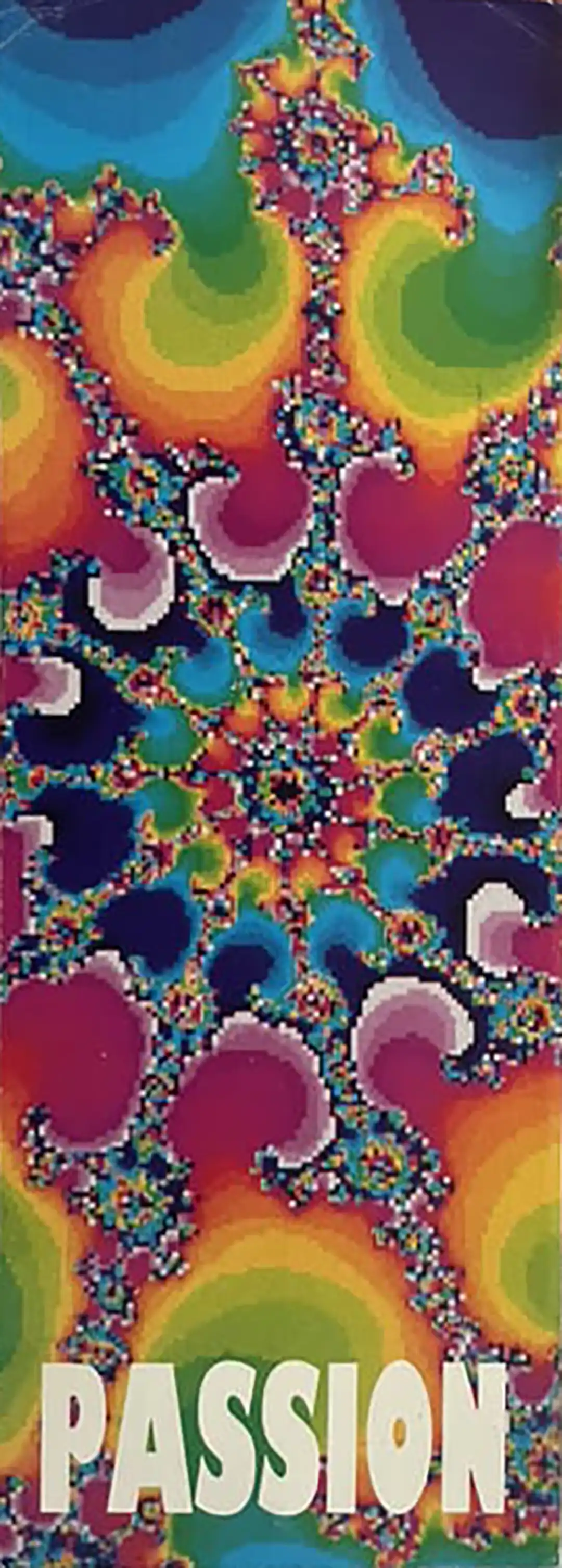 90s fractal rave flyer - Passion at The Event, Brighton 5th April 1991. Store Presents.