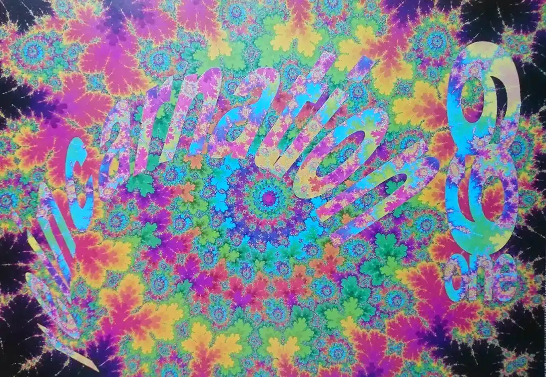 90s fractal rave flyer - Reincarnation at the Crystal Palace, London. 29th May 1993. 691 Promotions.