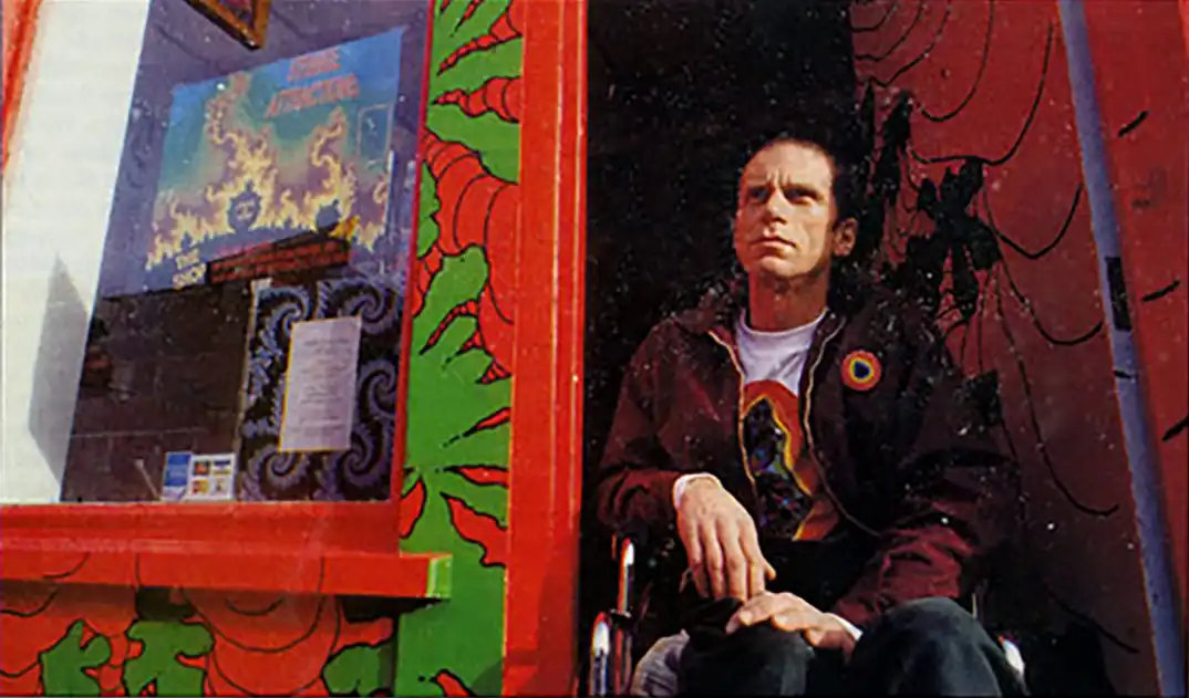 Gregory Sams out side his show Strange Attractions