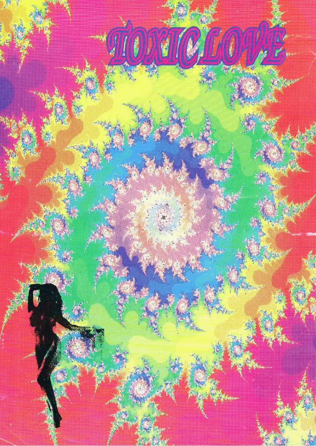 90s fractal rave flyer - Toxic Love at the Basildon Festival Hall, Essex. 29th March 1992.  PRM Productions.