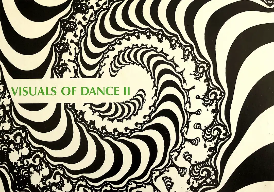 90s fractal rave flyer - Visuals of dance II, The Waterfront, Norwich. 19th July 1991. Emotion-promotions