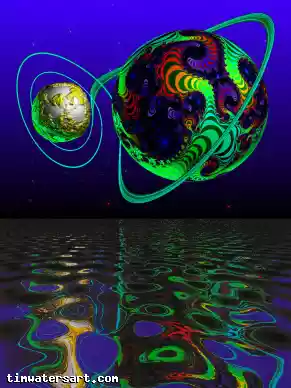 Fractal raydynamics - Art by Tim Waters