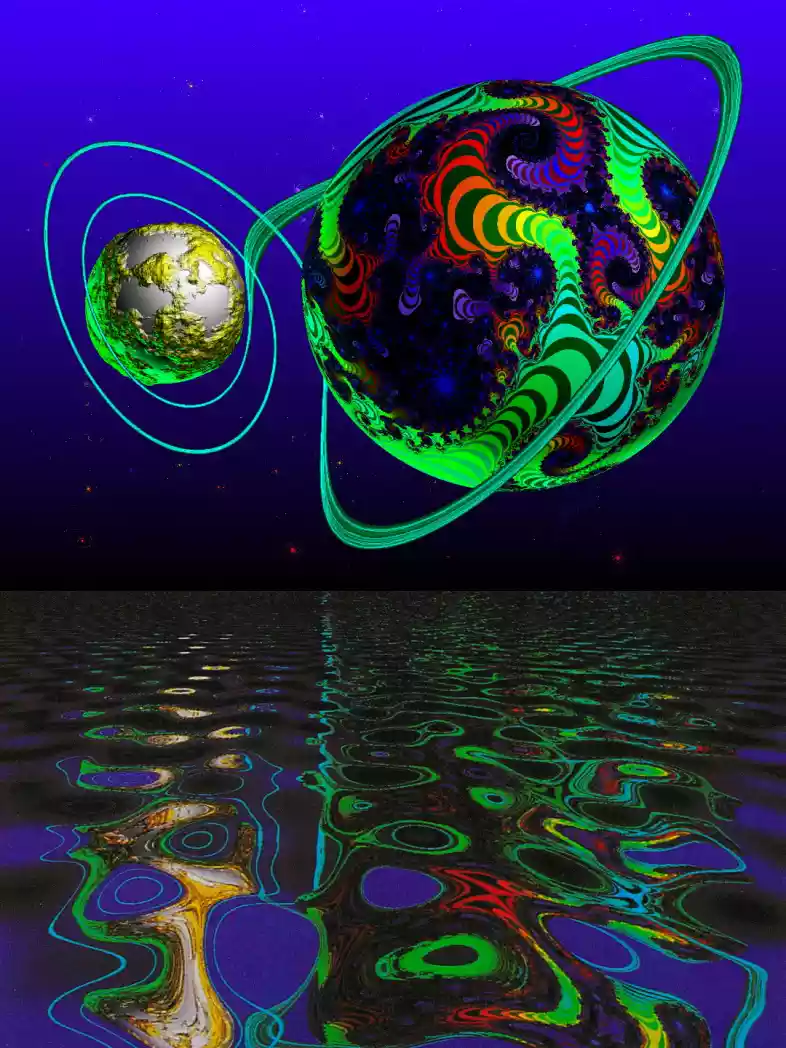 Fractal raydynamics - Art by Tim Waters