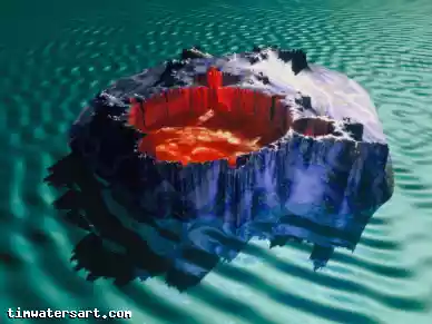 Fractal rayeruption - Art by Tim Waters
