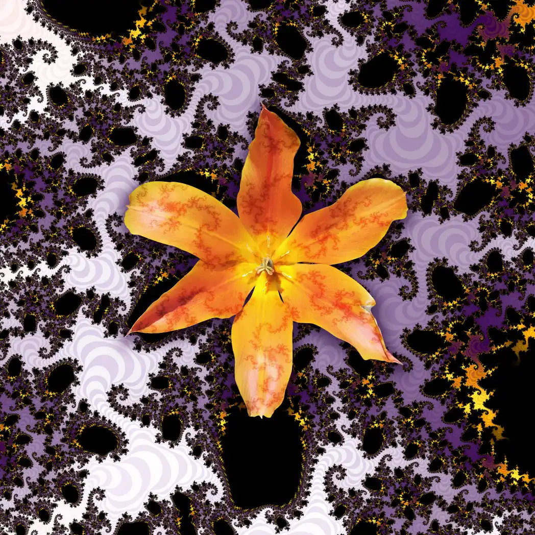 Fractal flower 01 - Art by Tim Waters