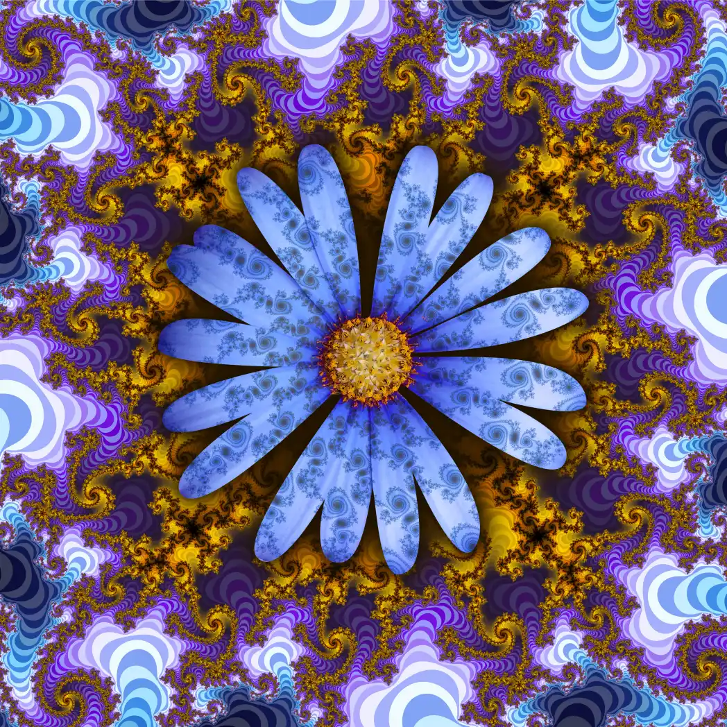 Fractal flower 14 - Art by Tim Waters
