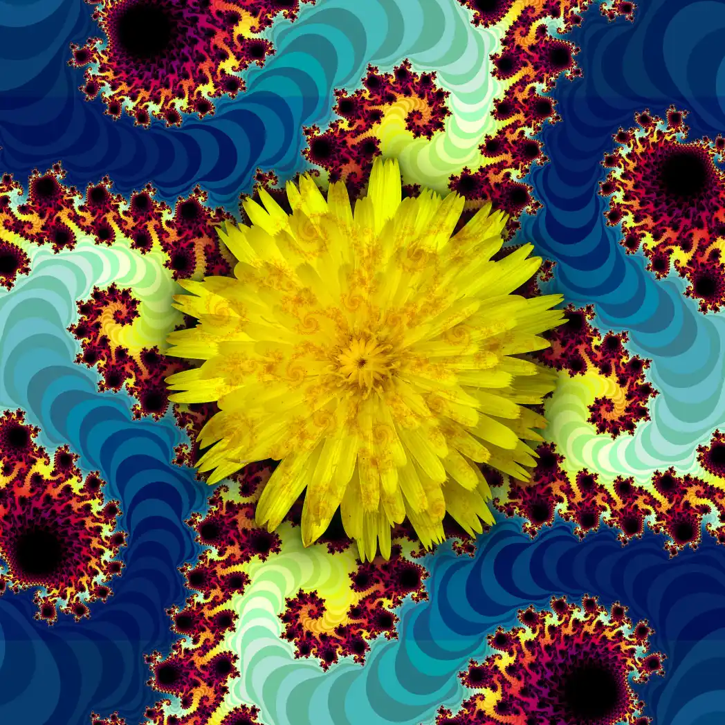 Fractal flower 19 - Art by Tim Waters