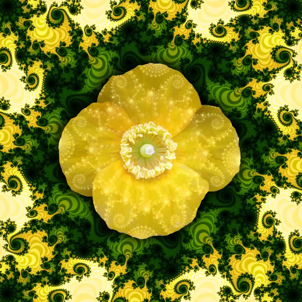 Fractal flower 20 - Art by Tim Waters