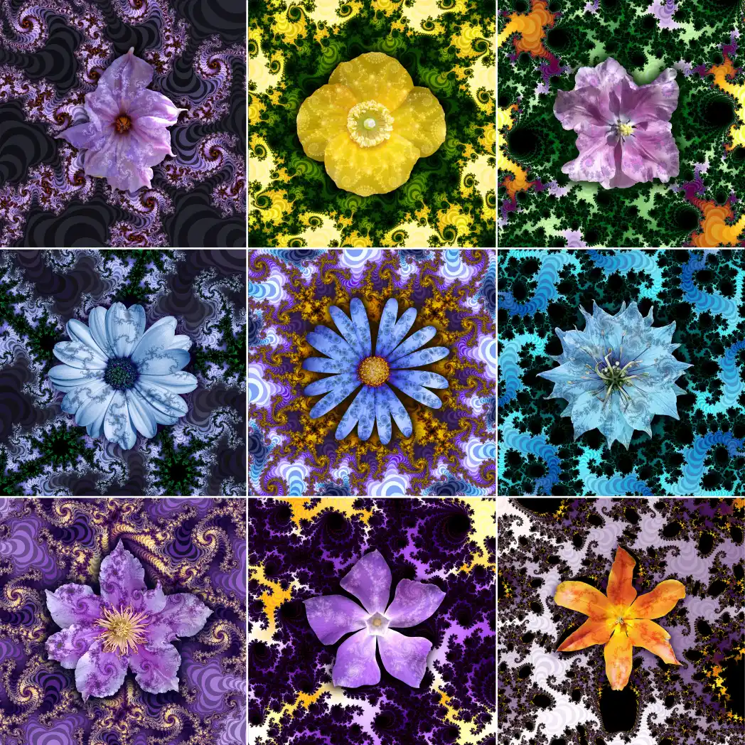 Fractal flower nine - Art by Tim Waters